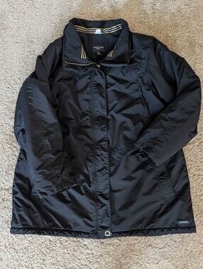 Lands' End Black Winter Squall Jacket 1X